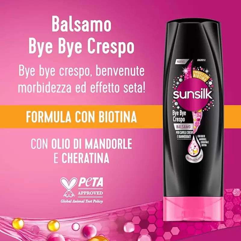 Balsam Sunsilk Bye Bye Frizz pentru Par Incretit si Deteriorat 200 ml Bax 12 buc.